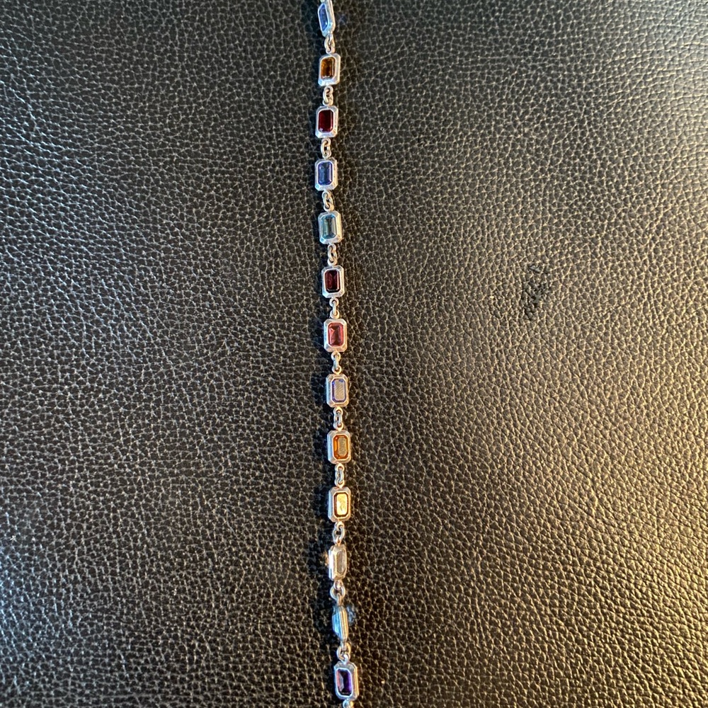 Multi-stone delicate bracelet - Picture 2 of 2